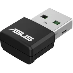 ASUS Nano USB WLAN Dongle (USB, USB 2.0), Netzwerk Adapter, Schwarz