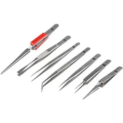 RS PRO, Pinzette, Kit of 7 tweezers