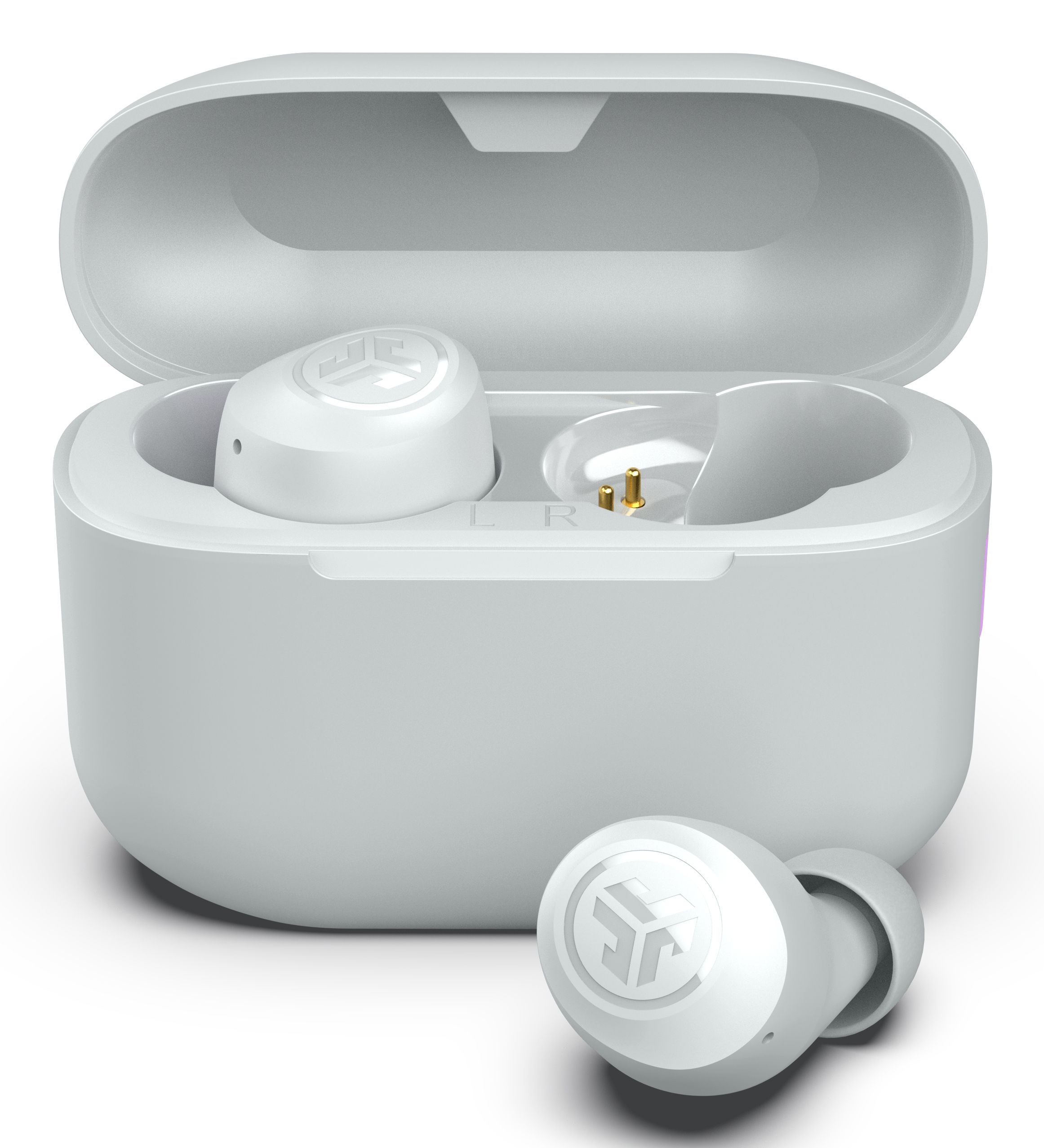JLab Go Air Pop+ In-Ear Bluetooth Kopfhörer Kabellos TWS 9 h Laufzeit IPX4 (Weiß) IEUEBGAIRPOPRWHT