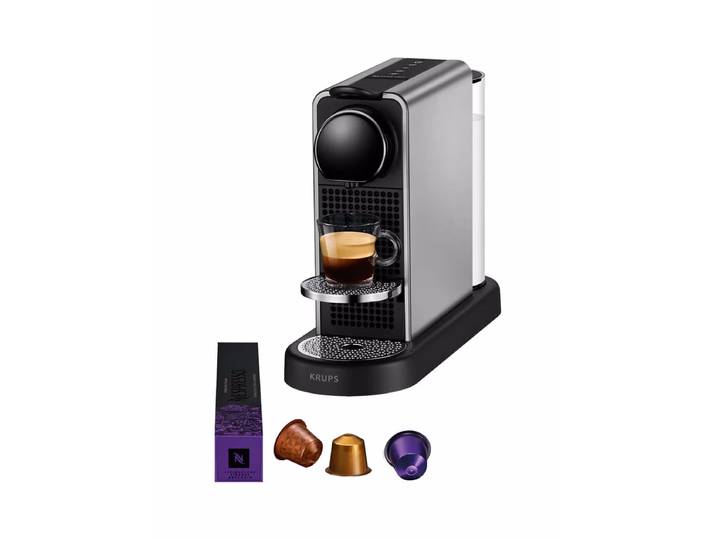 Krups CitiZ Platinum XN610TCH Nespresso Maschine – Nespresso Maschine Original – titan