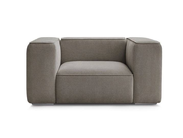 Sessel BOBOCHIC ZEPHYR Stoff mit Textur taupe