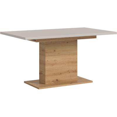 Esstisch HOME AFFAIRE "Motus, ausziehbar 150 -190 cm, inklusive 40 cm Einlegeplatte", braun (artisan eiche nachbildung, kaschmir, artisan eiche nachbildung, kaschmir), B:150cm H:76cm T:90cm, Tische, Esstisch, Säulengestell mit Bodenplatte, Tisch,...