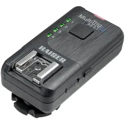 Kaiser Fototechnik Zusatz-Empfänger MultiTrig AS 5.1R, für Funkauslöser-Set 7001. Inkl. Blitzkabel. Batteriebetrieb: 2 x Micro/AAA (nicht enthalten). Zur Kameraauslösung
