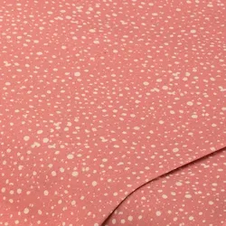 Baumwollstoff-Digitaldruck Mini-Dots "Dana", rosa/weiß