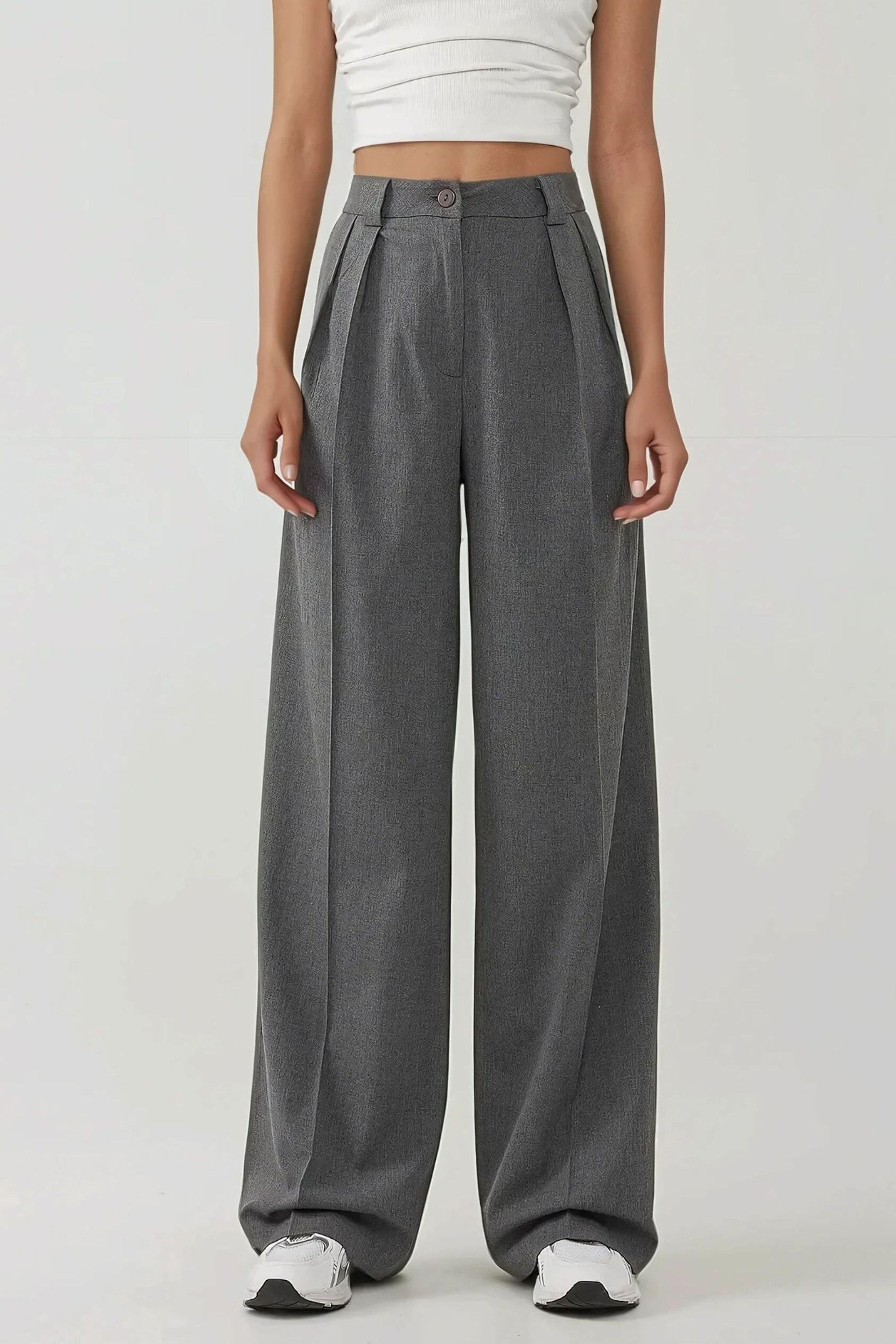 Hoge Taille Palazzo Wijd Been Broek