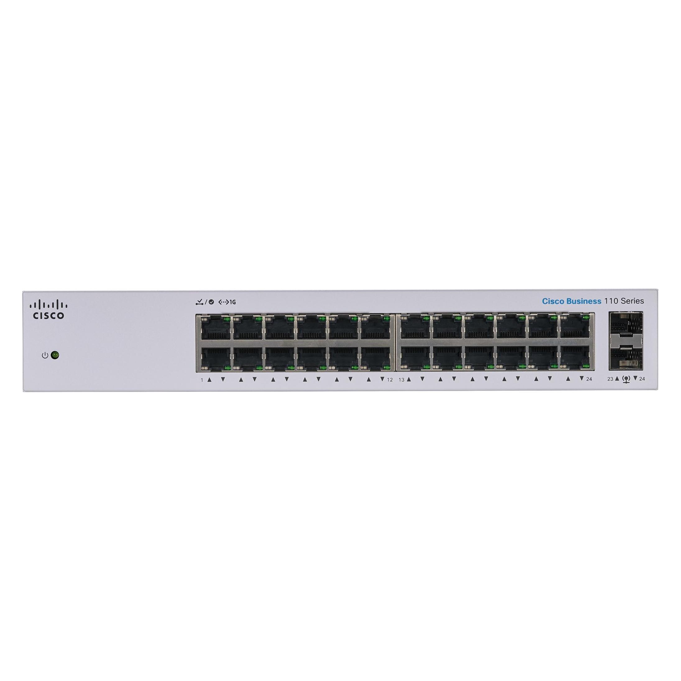 Cisco Cbs110 Unmanaged L2 Gigabit (24 Ports) (CBS110-24T-EU-RF)