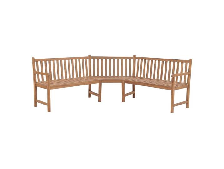 Garten-Eckbank 185x185x90 cm Teak