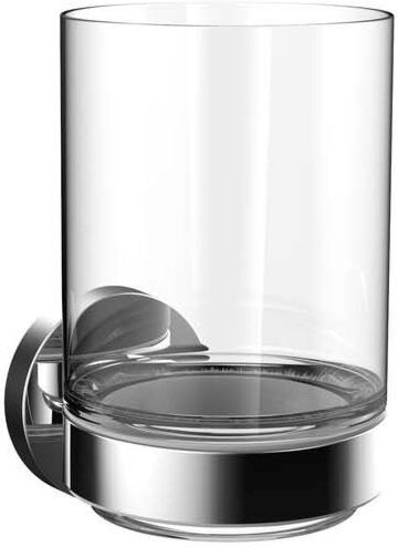 Emco Round Glashalter 432000100 chrom, Kristallglas klar