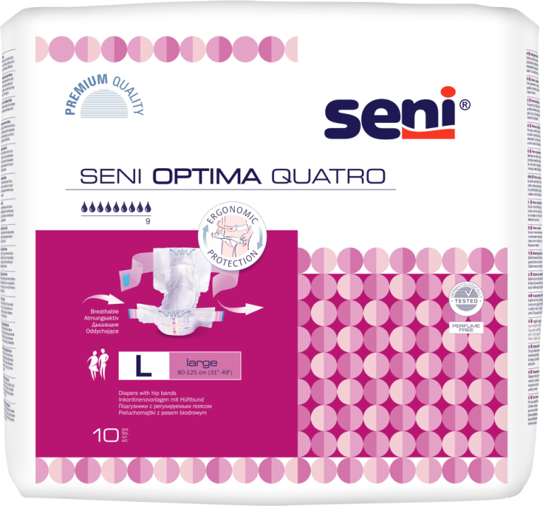 Seni Optima Quatro Large - 12 paquets de 10 protections
