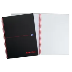 Oxford Spiralbuch 'Black n' Red', DIN A5, liniert, Karton