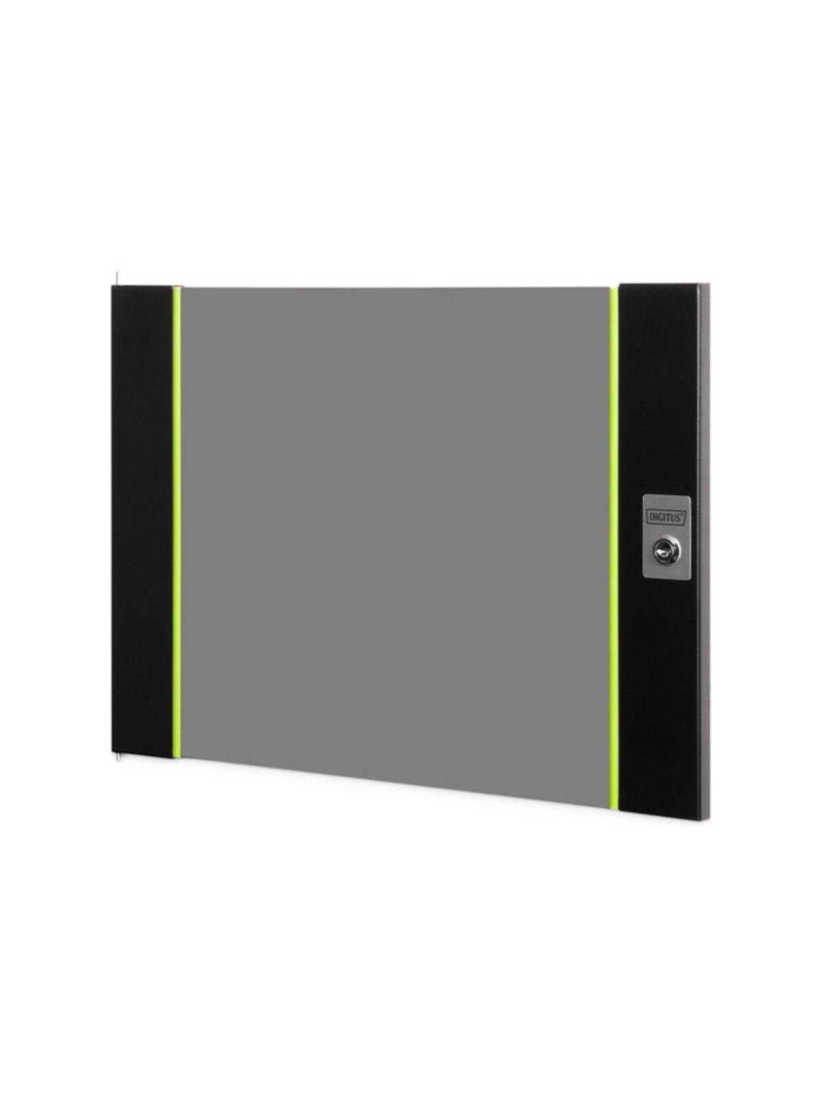 DIGITUS Unique Series - front door - glass - 9U