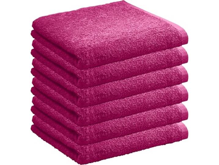 REDBEST Handtuch Oceanside 6er-Pack Leichtfrottier Fuchsia Größe 50x100 cm