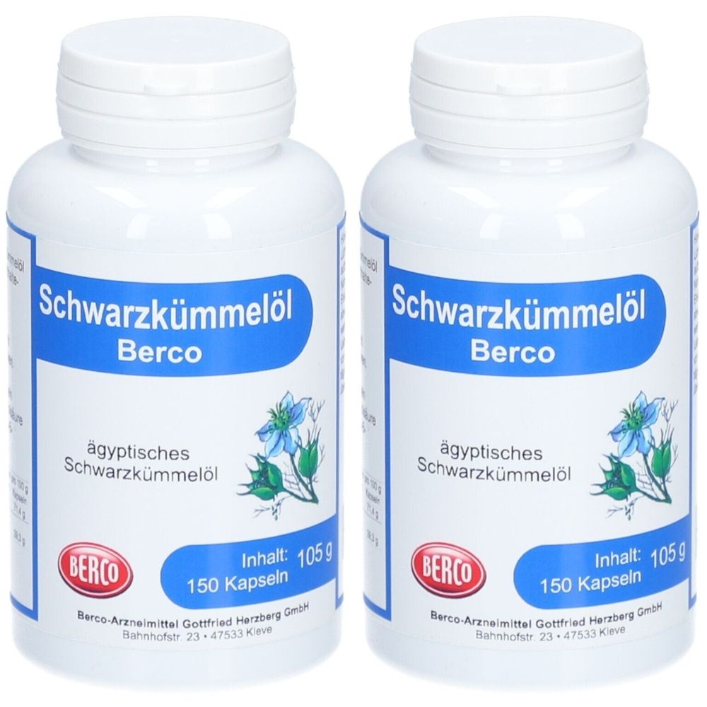 Schwarzkümmelöl Berco Kapseln 2x 2x150 St