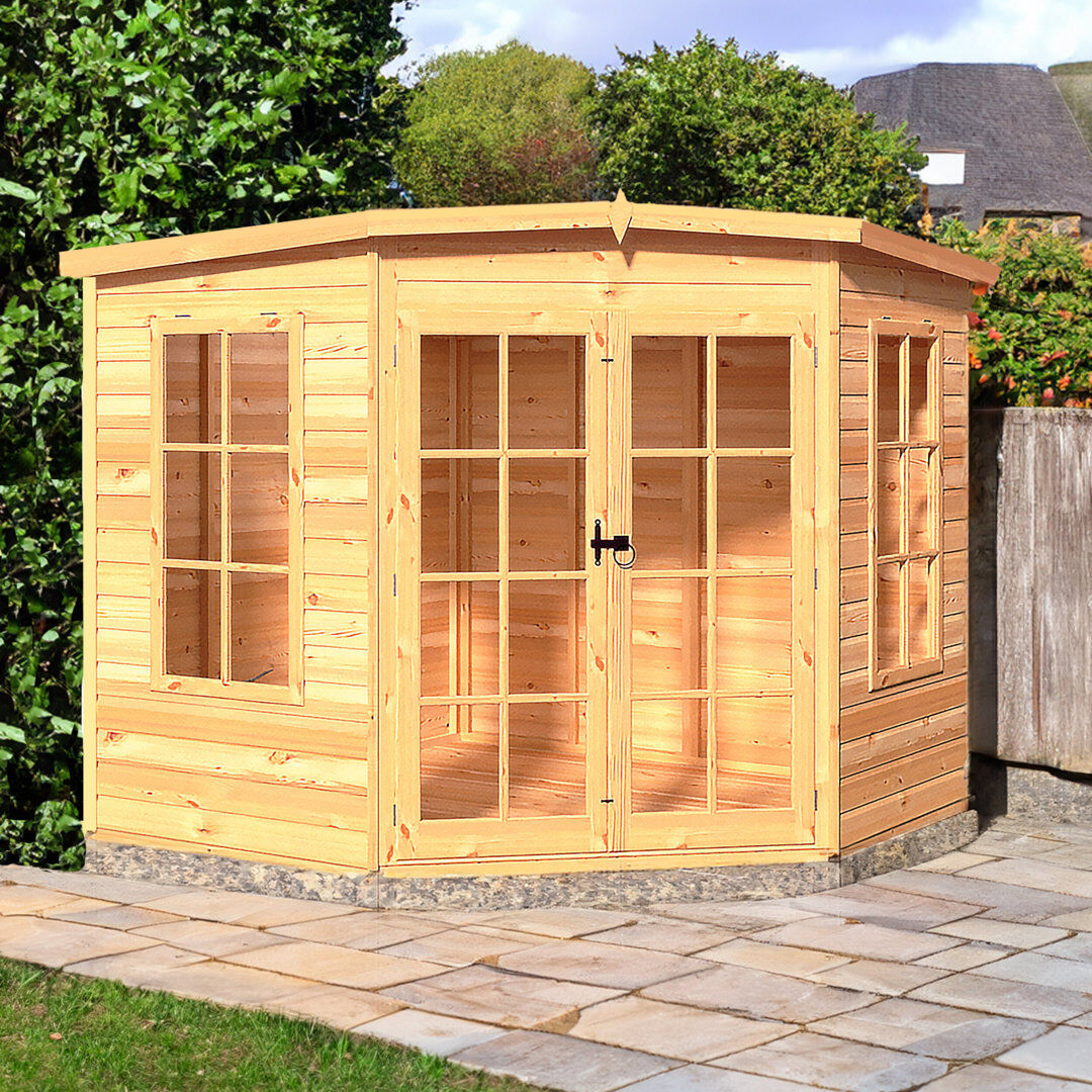 Shire GB Hampton 8 x 8 Ft Shiplap Corner Summer House