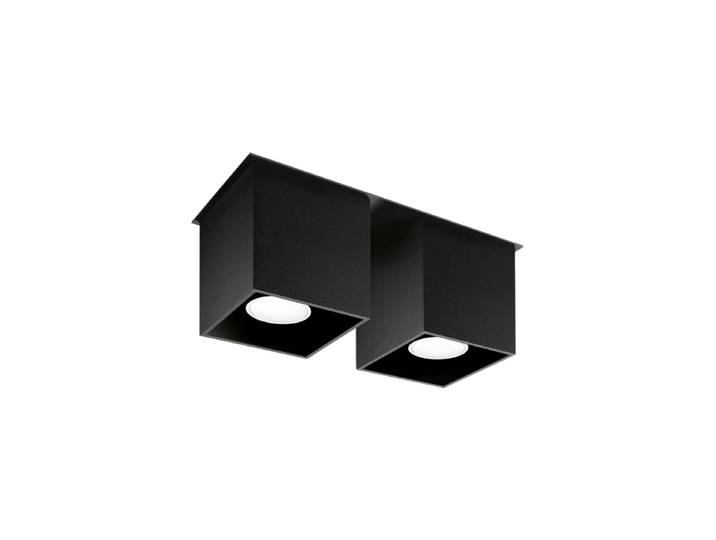 Design Deckenlampe „Quad II“ - 2-flammig Schwarz Sollux Lighting