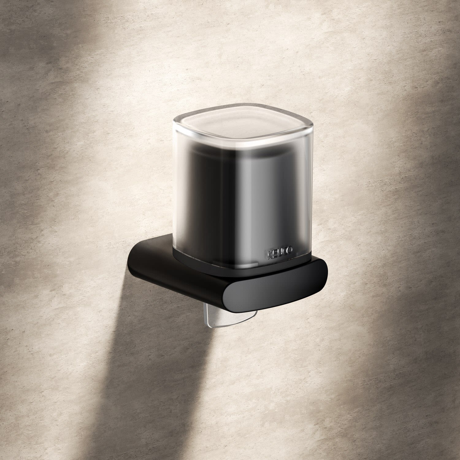 Keuco VIA23 Black Selection Lotionspender, Accessoires, 13752379000, schwarz matt