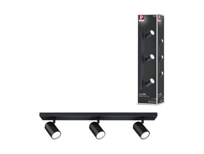 Paulmann 66777 Spotlight Zyli IP44 GU10 230V max. 3x10W dimmable Noir mat