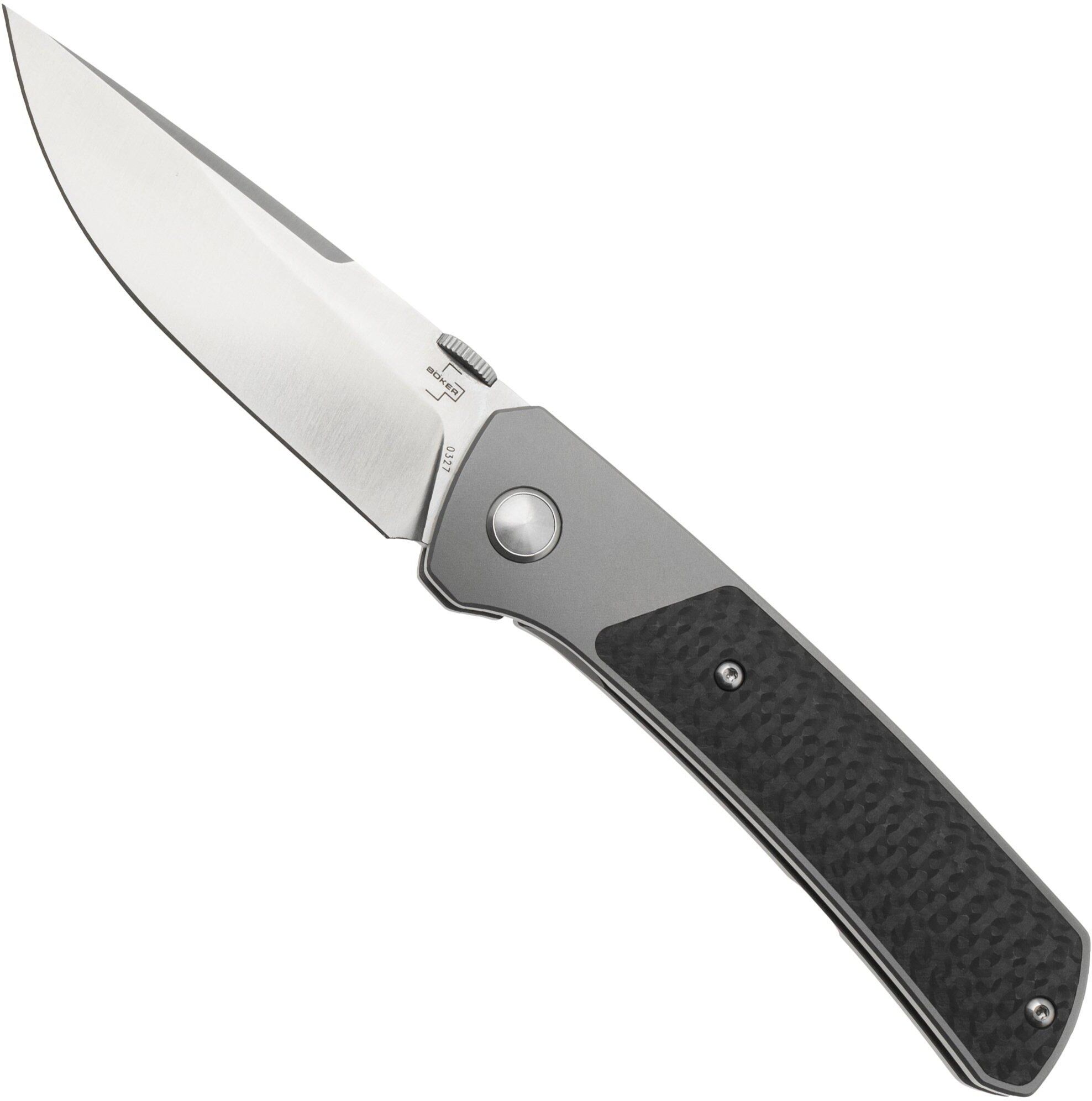 Böker Plus Conductor 01BO514, S35VN, Carbon Fiber, coltello da tasca, Brian Efros design