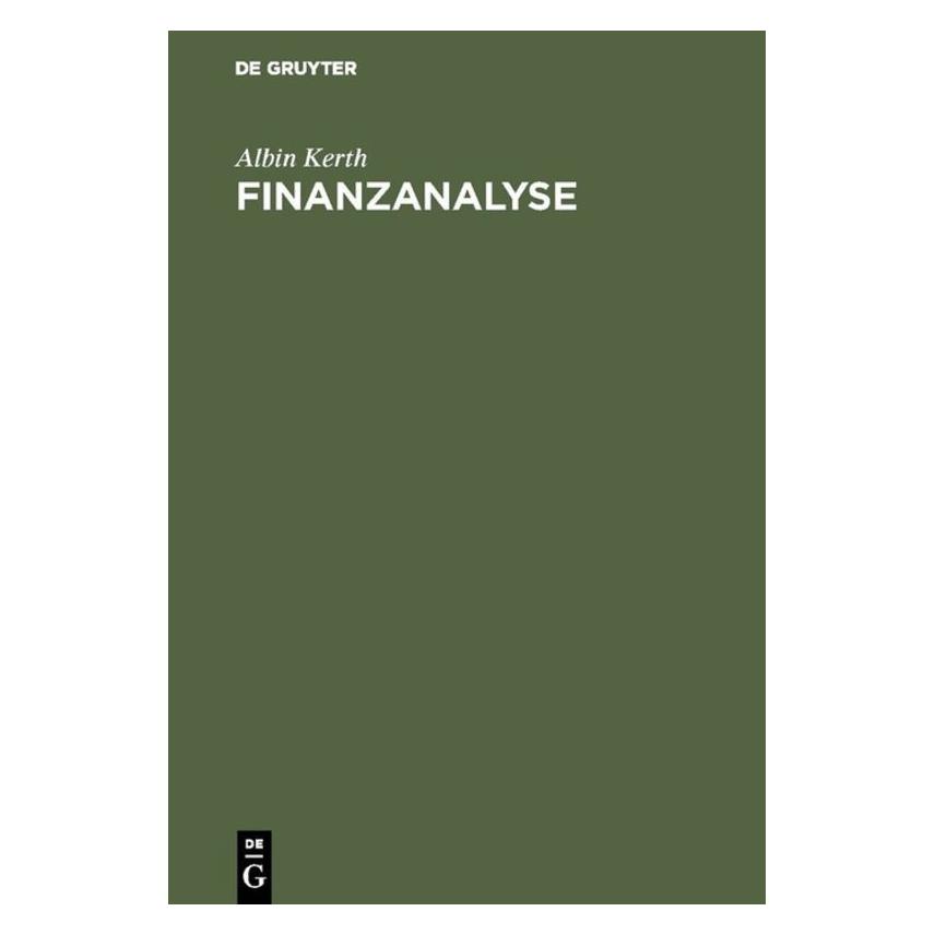 De Gruyter Kerth,A.:Finanzanalyse (67826016)