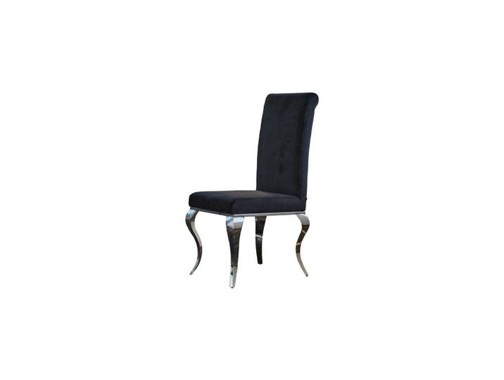 Kawola Esszimmerstuhl Leia Schwarz Velvet, Textil, 44x101x64 cm, Esszimmer, Stuhl