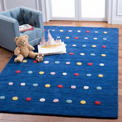 SAFAVIEH, Kids Jerilynn Polka Dot Wool Rug