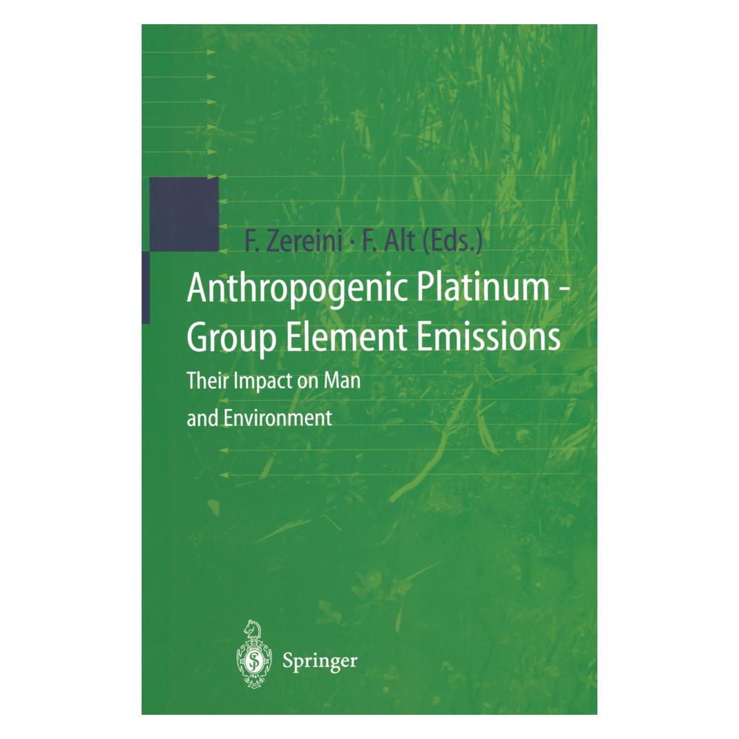 Springer Anthropogenic Platinum-Group Element Emissions (Englisch, Softcover, Fathi Zereini, Friedrich Alt) (55507154)