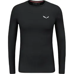 Salewa, Herren, Funktionsshirt, Cristallo Warm Alpine Merino Responsive Langarm Baselayer (54, XXL), Schwarz, Mehrfarbig, XXL, 54