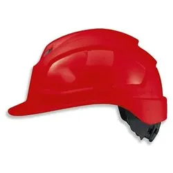 Schutzhelm pheos IES mit Lüftung, rot - rot