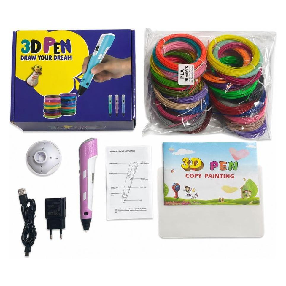 iLike 3D Pen for Kids 3D Printing Pen with PLA Filament Refills 3-Dimensional Drawing Craft Art Set (ILIKE)