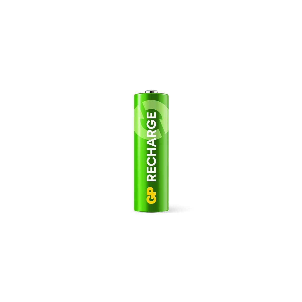 GP Batteries GP - Recharge Rechargeable Battery, Size AA, 2100 mAh, 4-pack (4 Stk., AA, 2100 mAh) (201258)