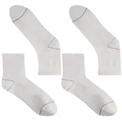 BBB, Unisex, Sportsocken, Socken CombiFeet, 2 Paar, weiss, 44-47 (44 - 47), Weiss