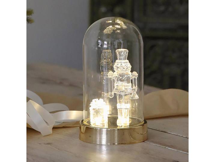 Objet décoratif Isla Casse-noisette 11 x 20 x 11cm Transparent/Laiton/Laiton