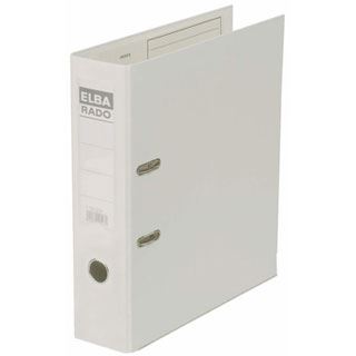 Elba Ordner rado plast, Rückenbreite: 80 mm, weiß