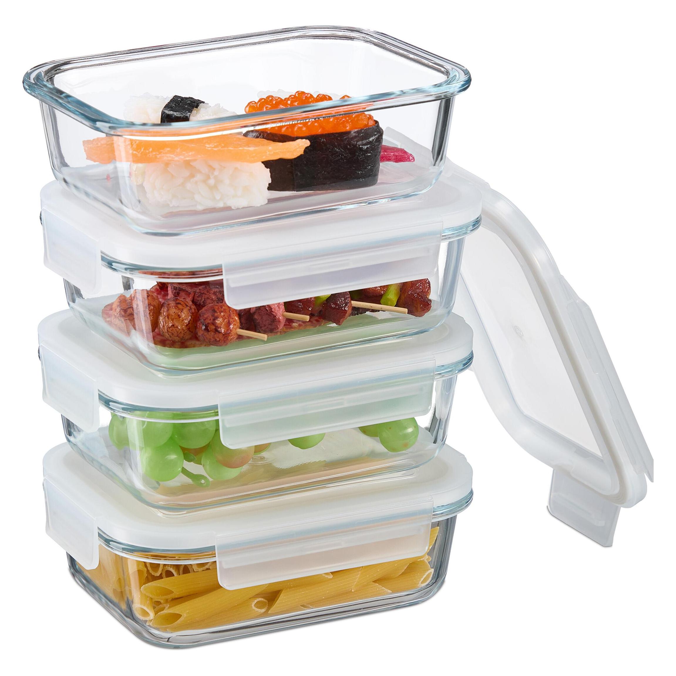 Relaxdays Glasbehälter-Set (0.64 l) (4052025871871)