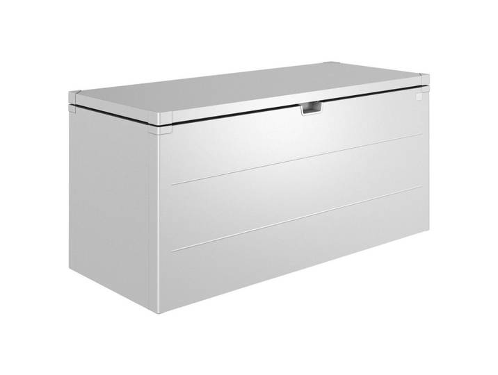 Biohort Kissenbox, Silberfarben, Metall, 170x81x70 cm, rostfrei, wetterbeständig, Gartenzubehör, Gartenbox