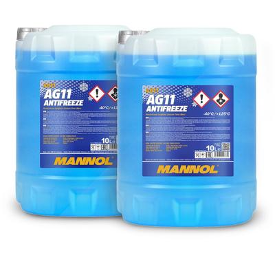 Mannol 2x 10 L Antifreeze AG11 (-40) Longterm Kühlerfrostschutzmittel [Hersteller-Nr. MN4011-10]