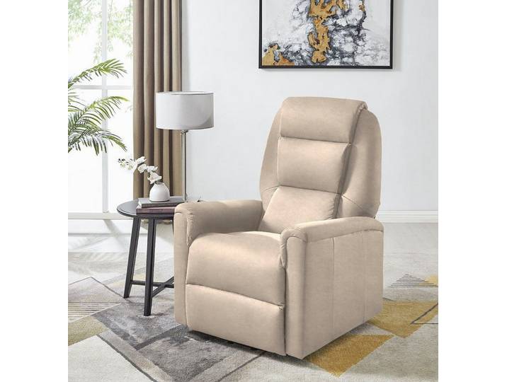 loft24 Relaxsessel Helmer - Sessel Polstersessel Armlehnsessel Lesesessel (1-St), elektrische Relaxfunktion, Fernbedienung, gepolstert, Seitentasche