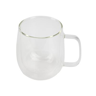 BERGNER Lovers - 420-ml-Doppelwand-Trinkbecher aus Borosilikatglas mit Thermoschutz
