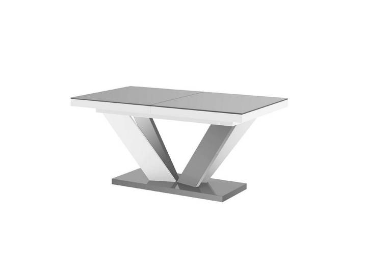 designimpex Esstisch Design Esstisch Tisch HEU-111 Hochglanz ausziehbar 160 bis 256 cm, Esstisch, Esszimmertisch, Tisch, Ausziehtisch, Küchentisch, Esszimmer