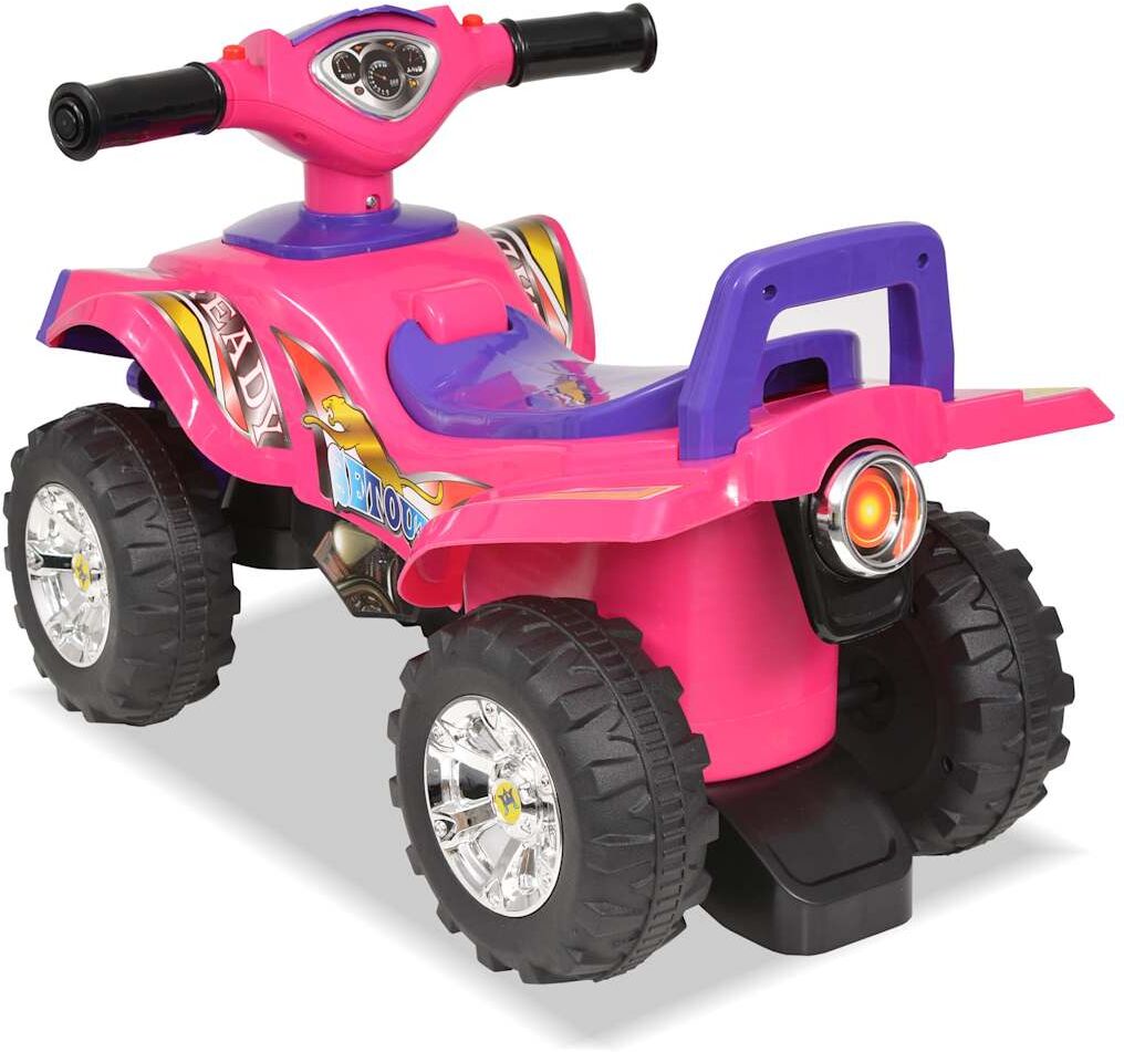 vidaXL VTT pour enfants avec son et lumière Rose et violet