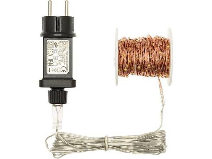 LED micro-lichtketting 500 LED warmwit 45415 koperkleurige draad