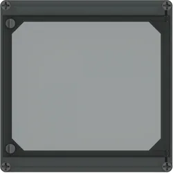 ABB AP41STHC Klappdeckel 300x300x45mm Deckel mit Fingergriff für Klapptür, transparent