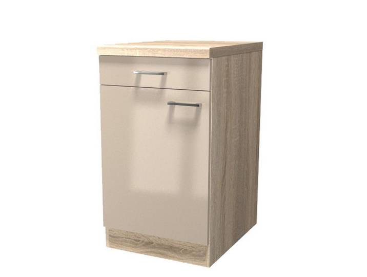 Flex-Well Unterschrank Küchenunterschrank 50 cm - Kaschmir Glanz Sonoma Eiche – Neapel