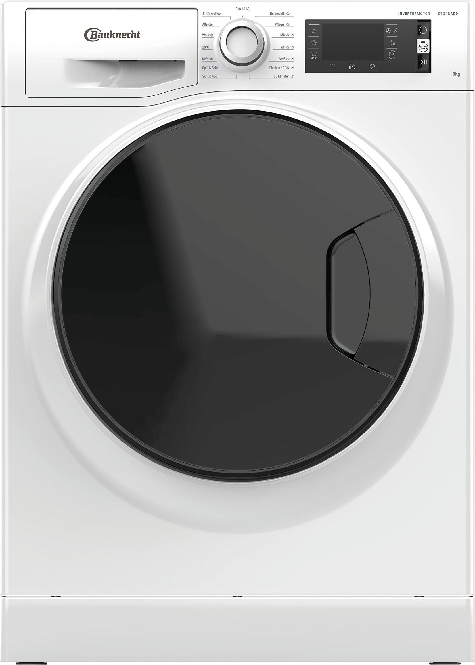Bauknecht WM Elite 9AA, Frontlader, 9 kg, B, 76 dB, 1400 RPM, A