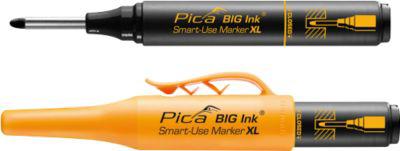 Permanentmarker Pica BIG Ink Marker XL, für glatte & trockene Oberflächen, Spezial-Schreibspitze, wisch- & wasserfest, Schreibfarbe schwarz