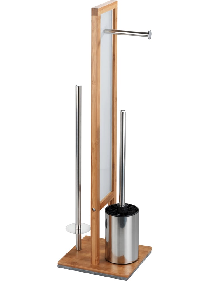 Wenko WC-Garnitur "Rivalta" in Hellbraun/ Weiß - (H)70 cm - onesize