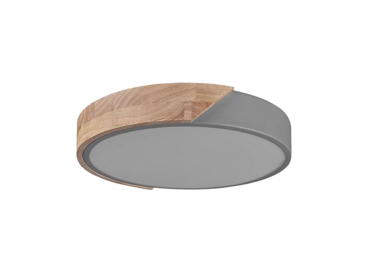Plafonnier à led métal gris