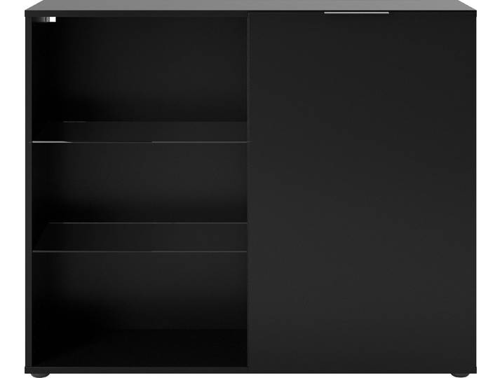 FMD Standvitrine Dark Standvitrine mit Glaseinlegeböden und Tür, Breite 99 cm