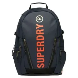 Superdry Unisex. W9110342A Marineblauer Canvas-Rucksack (OSFA), Lässig, Polyester