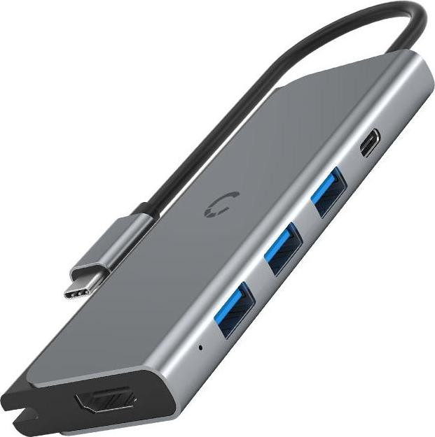 Cygnett CY3318HUBC3 USB-C Hub met HDMI, USB 3.2 Gen 1 Type-A en USB 3.2 Gen 1 Type-C, 0,15 m